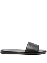 Roma embossed-logo leather sandals